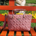 Dusty Rose Quilted Handbag