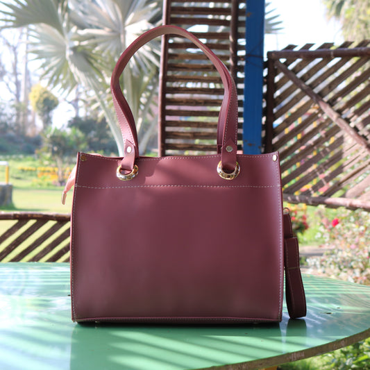 Burgundy 3-in-1 Tote Bag