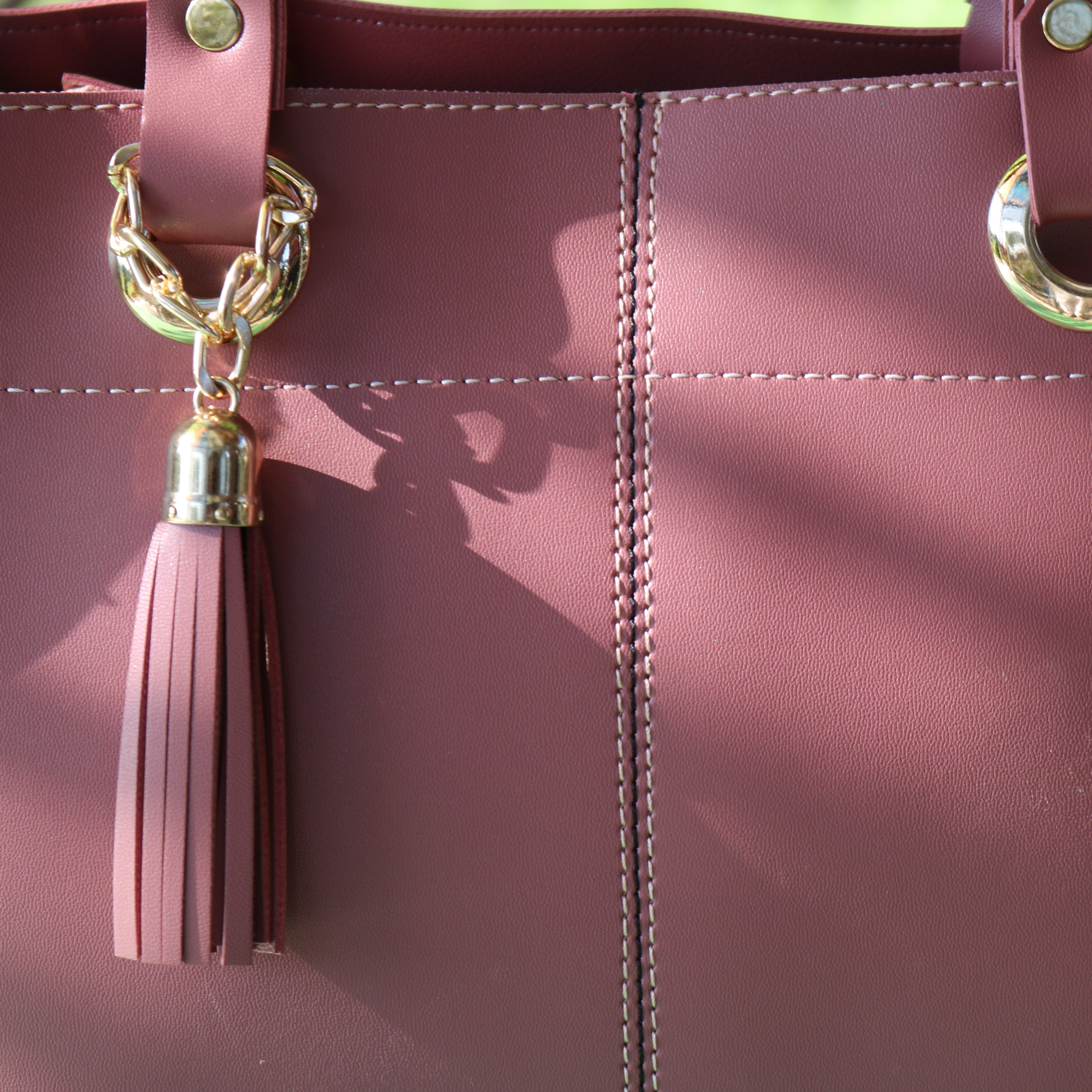 Burgundy 3-in-1 Tote Bag