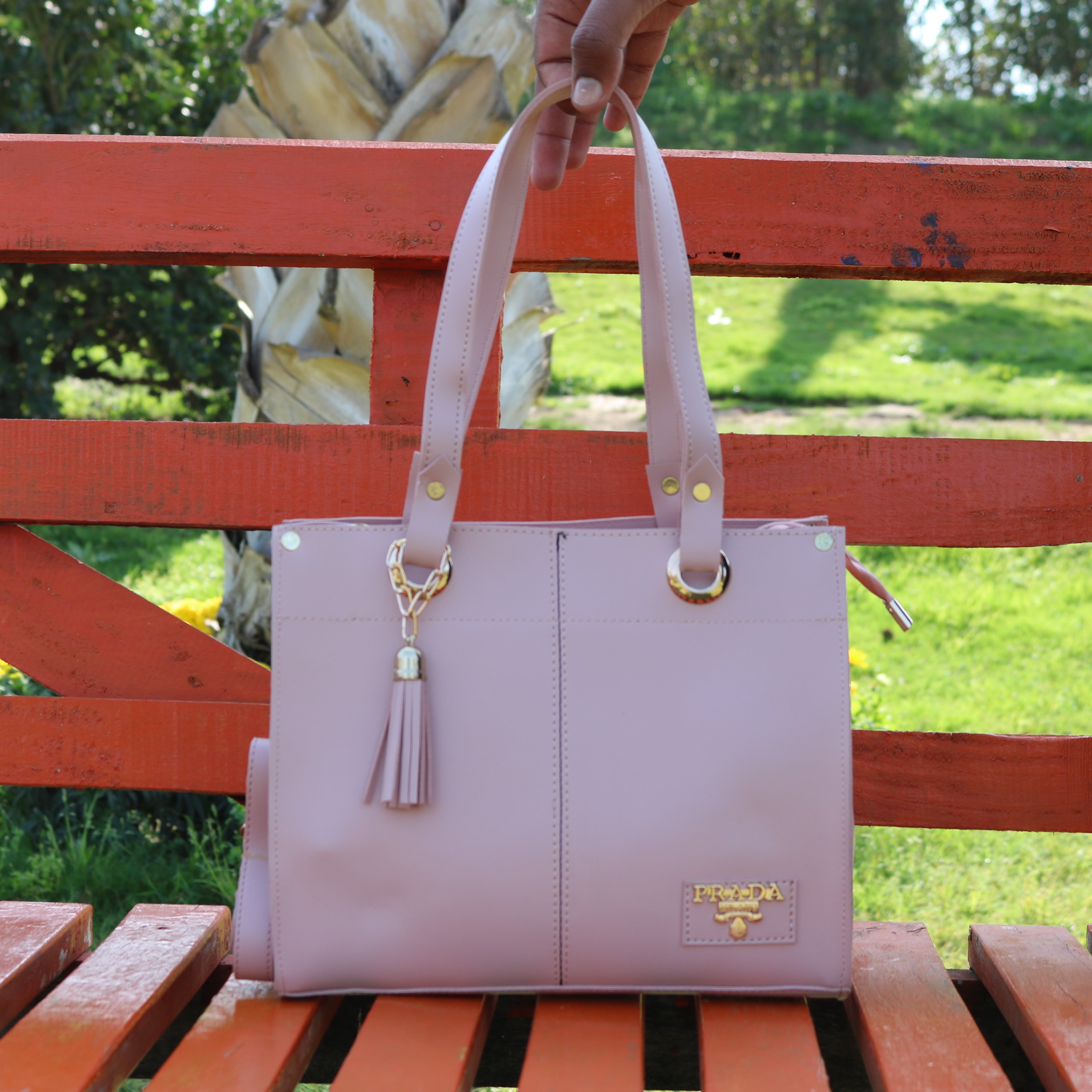 lush Pink 2-Piece Tote Bag