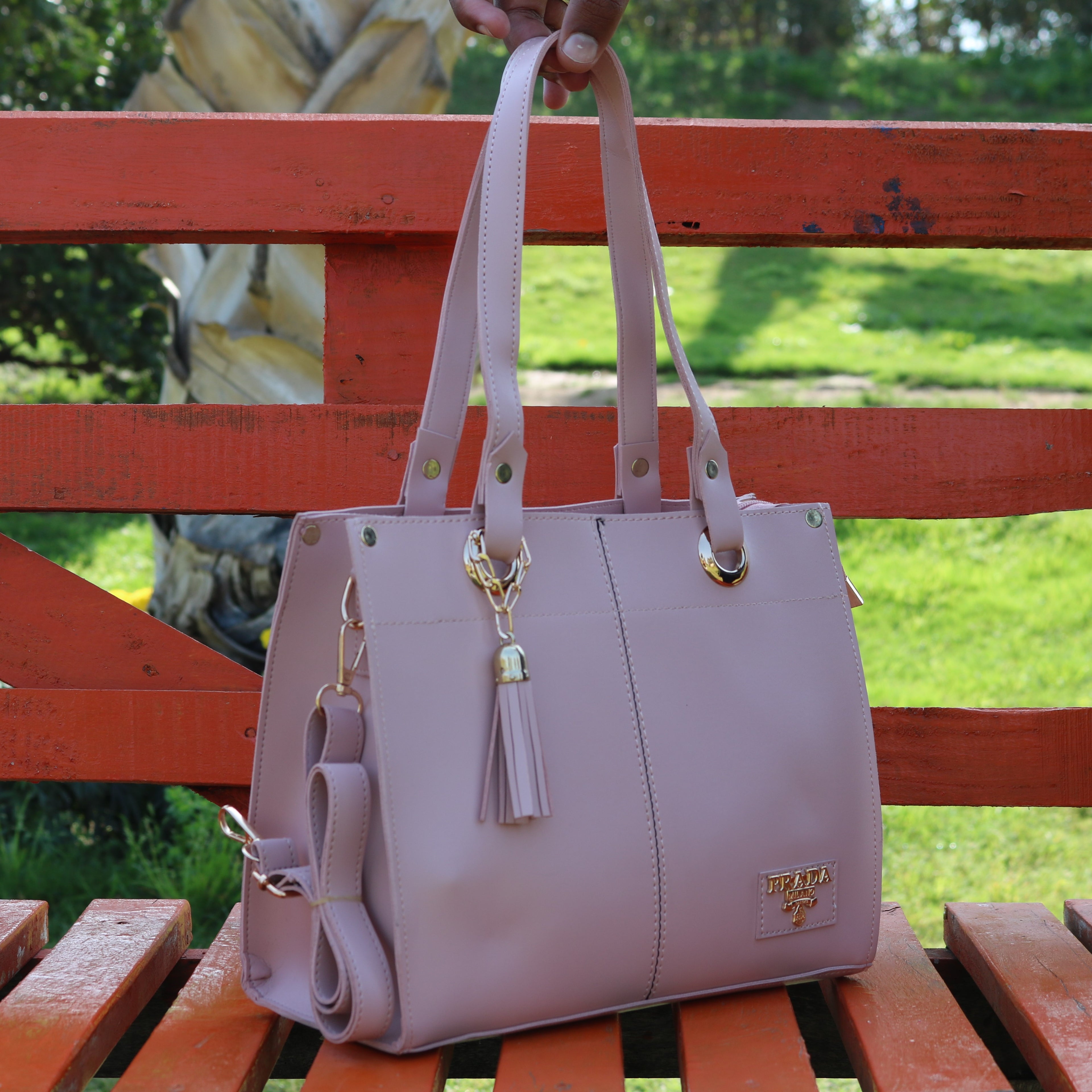 lush Pink 2-Piece Tote Bag
