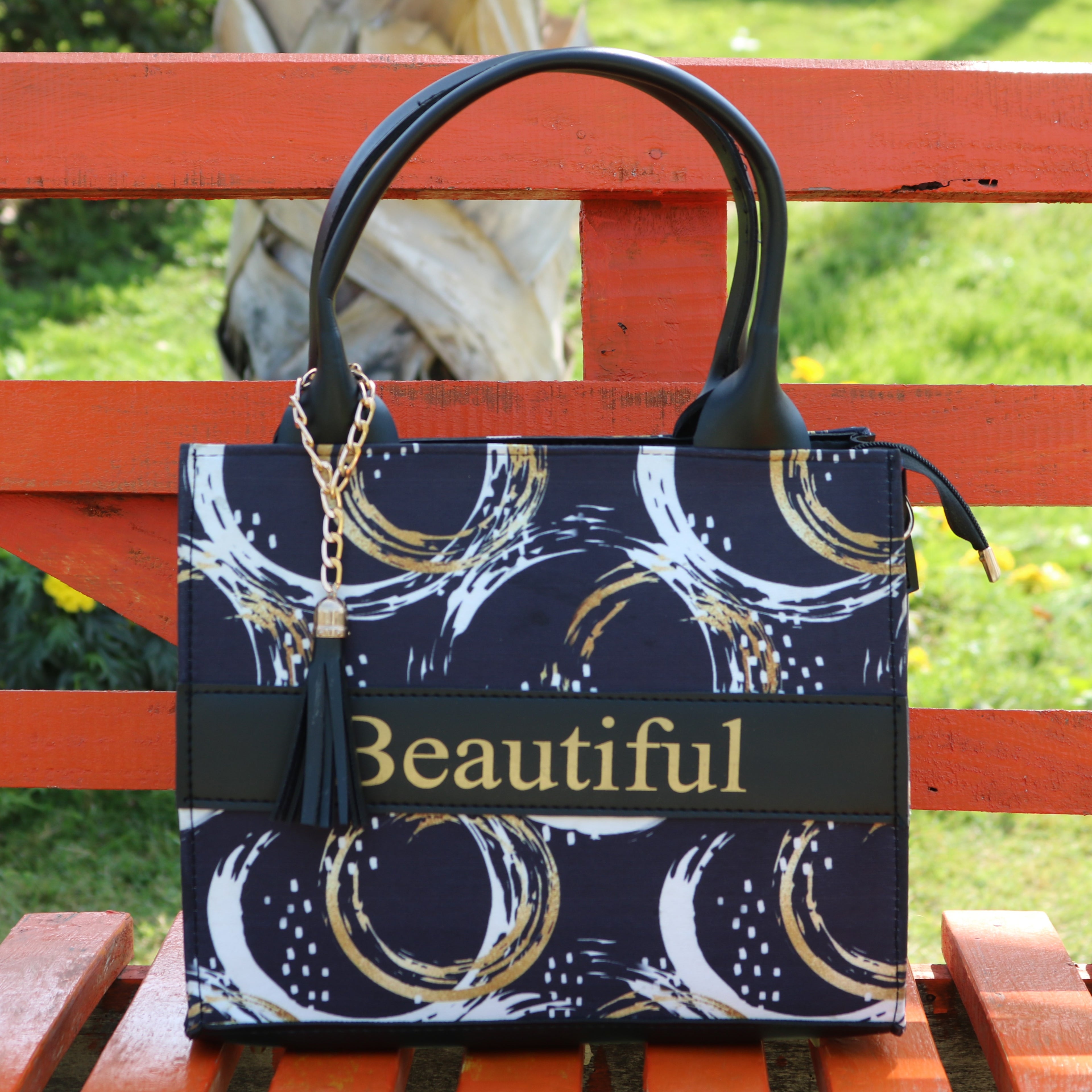 "Beautiful" Print Tote Bag