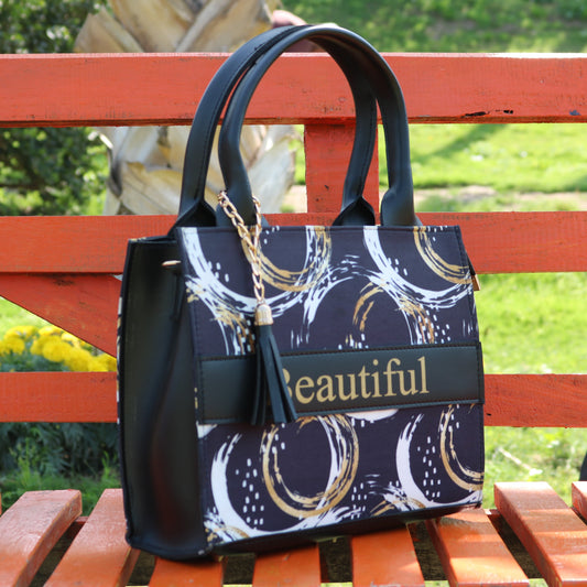 "Beautiful" Print Tote Bag