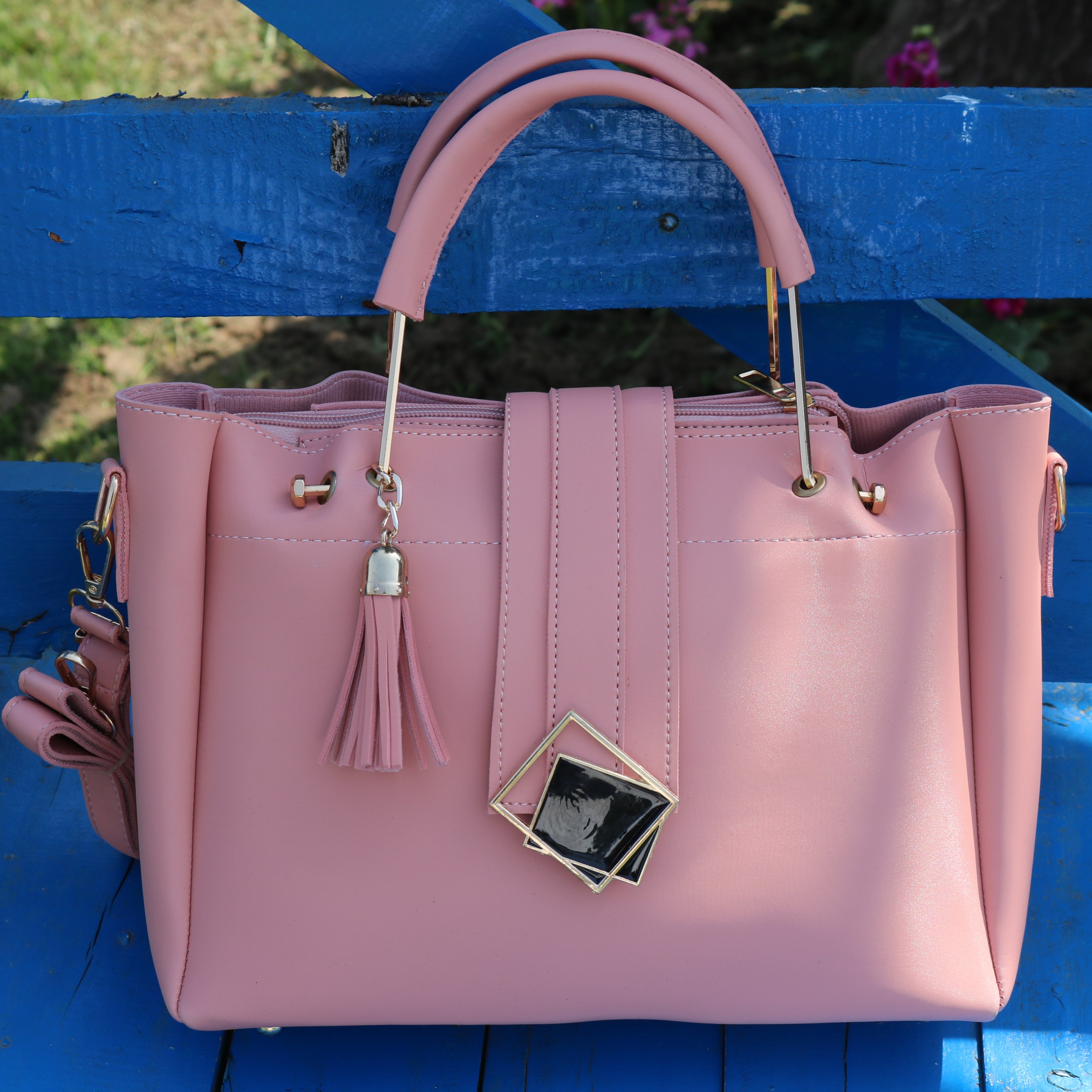 Blush Pink 5-Piece Handbag Set